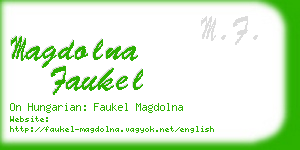 magdolna faukel business card